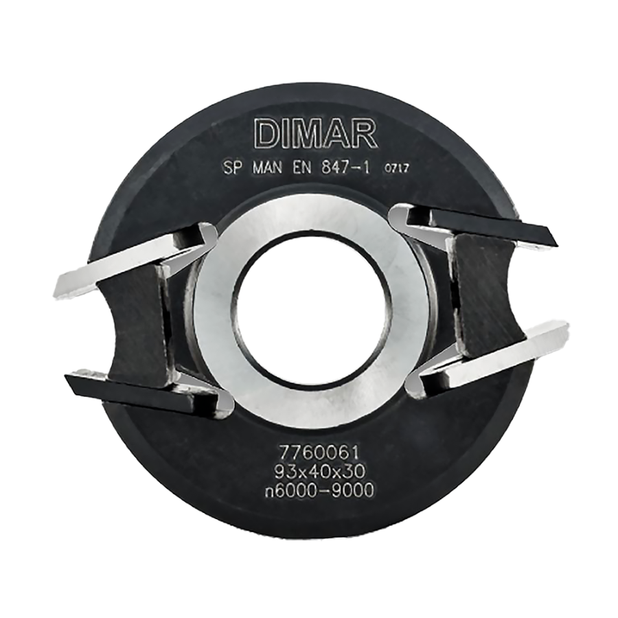 картинка Фреза насадная Dimar  МУЛЬТИПРОФИЛЬ D100 aluminium D40/50x Z2 сменные ножи HSS посадка 30 от HARVEY-RUS