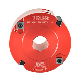 картинка Фреза насадная Dimar  четвертная чистый рез четверть 50x27мм D125 Z4+4 сменные ножи посадка 30 от HARVEY-RUS